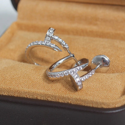 [Amore]JUSTE FULL DIAMOND SMALL EARRINGS