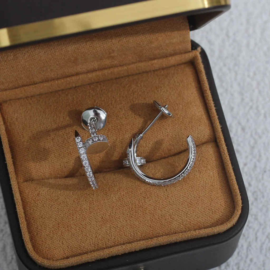 [Amore]JUSTE FULL DIAMOND SMALL EARRINGS