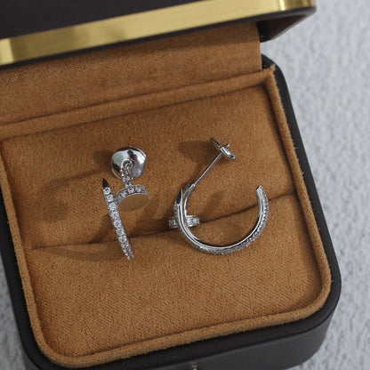[Amore]JUSTE FULL DIAMOND SMALL EARRINGS