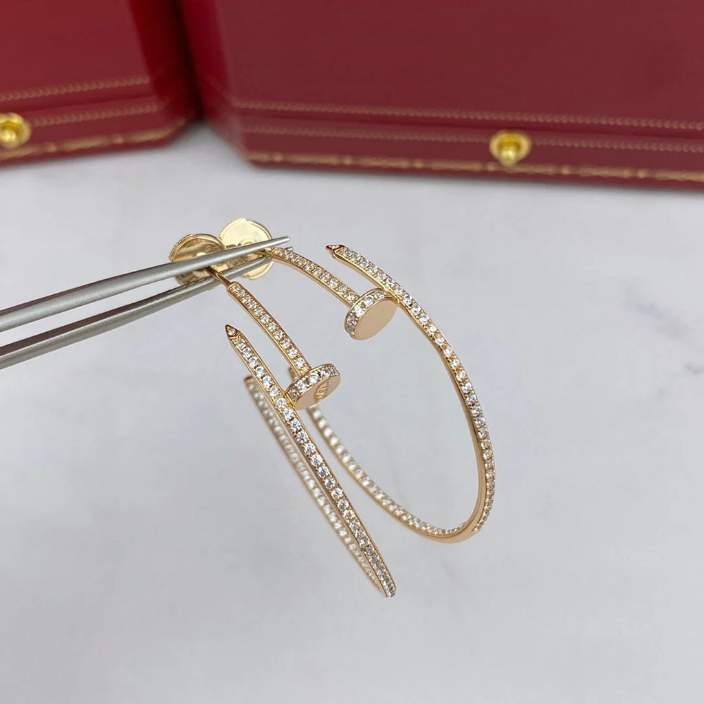 [Amore]JUSTE FULL DIAMOND LARGE EARRINGS