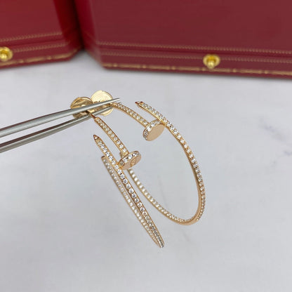 [Amore]JUSTE EARRINGS FULL DIAMONDS 1.8MM