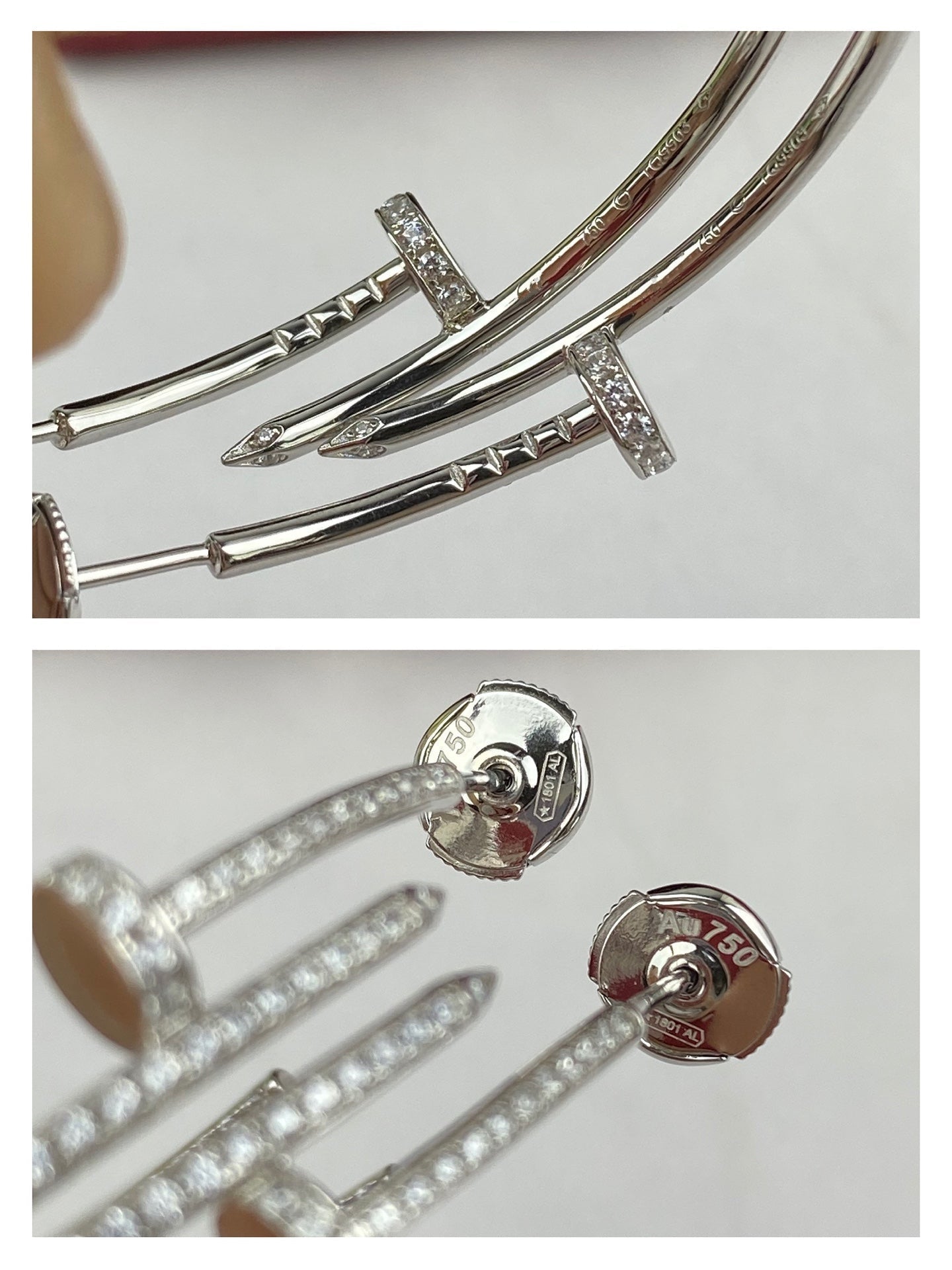 [Amore]JUSTE EARRINGS FULL DIAMONDS 1.8MM
