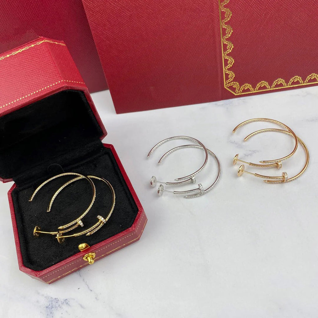 [Amore]JUSTE FULL DIAMOND LARGE EARRINGS
