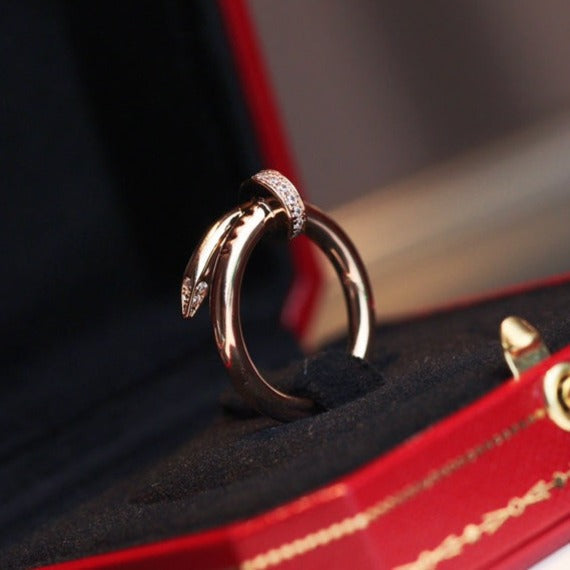 [Amore]JUSTE RING 2.65MM PINK GOLD DIAMOND