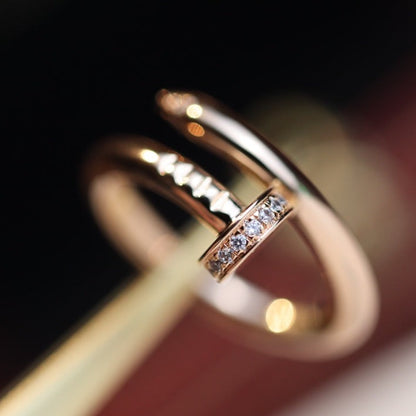 [Amore]JUSTE RING 2.65MM PINK GOLD DIAMOND