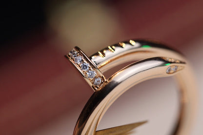 [Amore]JUSTE RING 2.65MM PINK GOLD DIAMOND