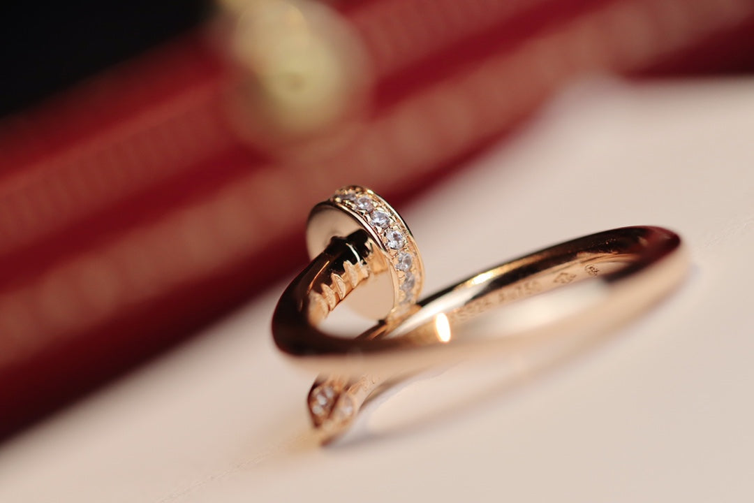 [Amore]JUSTE RING 2.65MM PINK GOLD DIAMOND