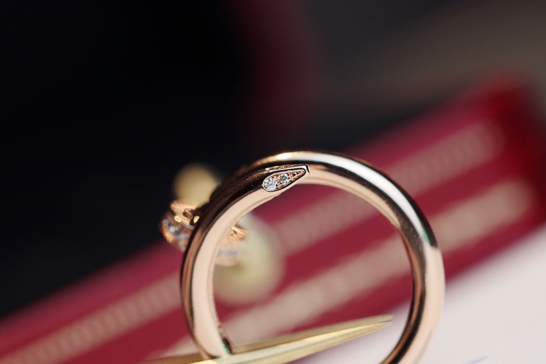 [Amore]JUSTE RING 2.65MM PINK GOLD DIAMOND