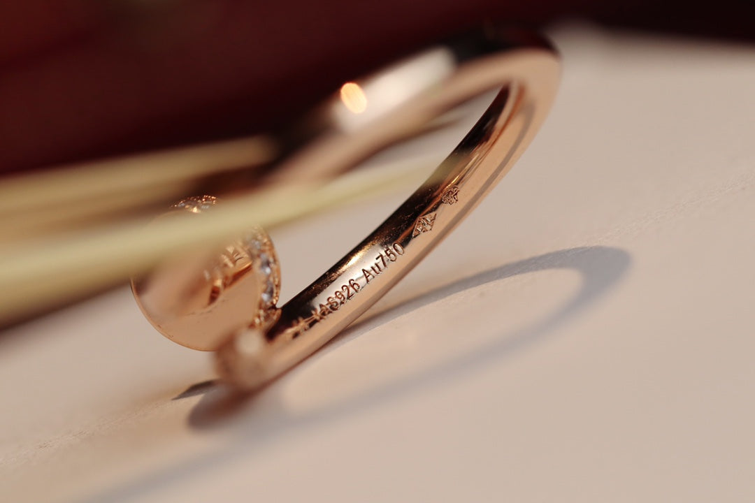 [Amore]JUSTE RING 2.65MM PINK GOLD DIAMOND