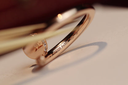[Amore]JUSTE RING 2.65MM PINK GOLD DIAMOND