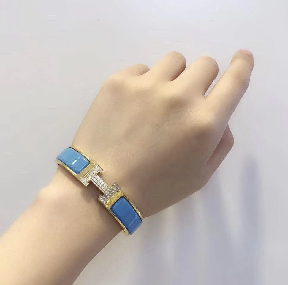 [Amore]H CLOUD BLUE BRACELET GOLD DIAMOND