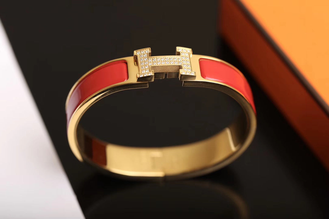 [Amore]H BRACELET GOLD DIAMOND