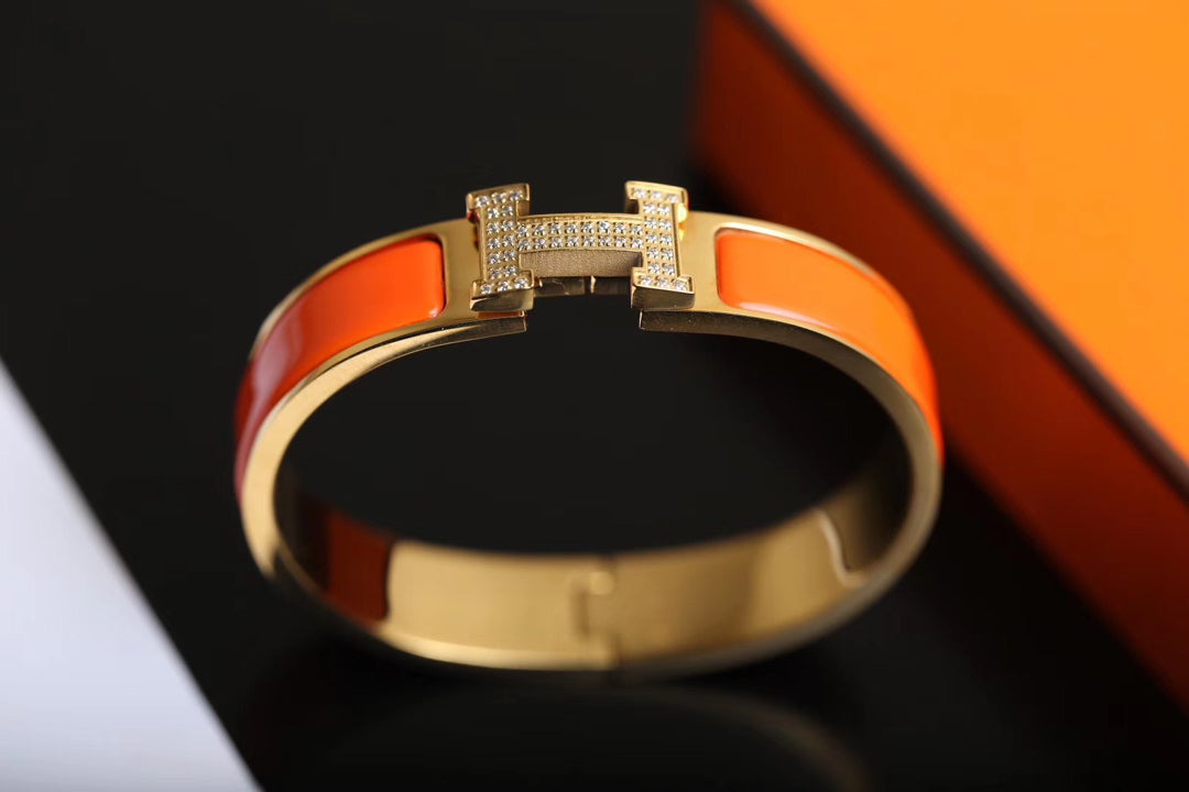 [Amore]H BRACELET GOLD DIAMOND