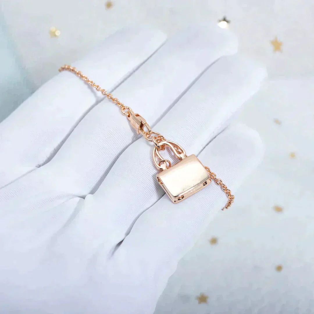[Amore]AMULETTE PEDANT ROSE GOLD NECKLACE