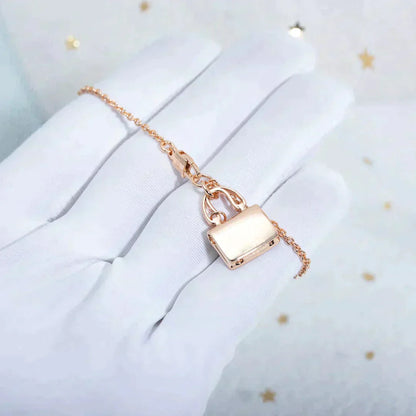 [Amore]AMULETTE PEDANT ROSE GOLD NECKLACE