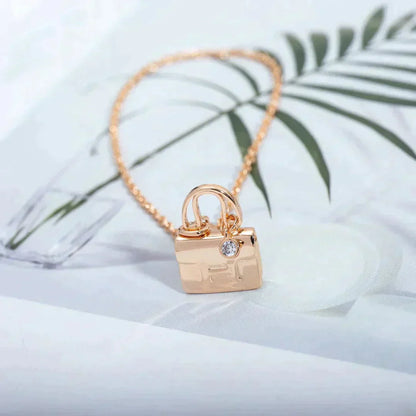 [Amore]AMULETTE PEDANT ROSE GOLD NECKLACE