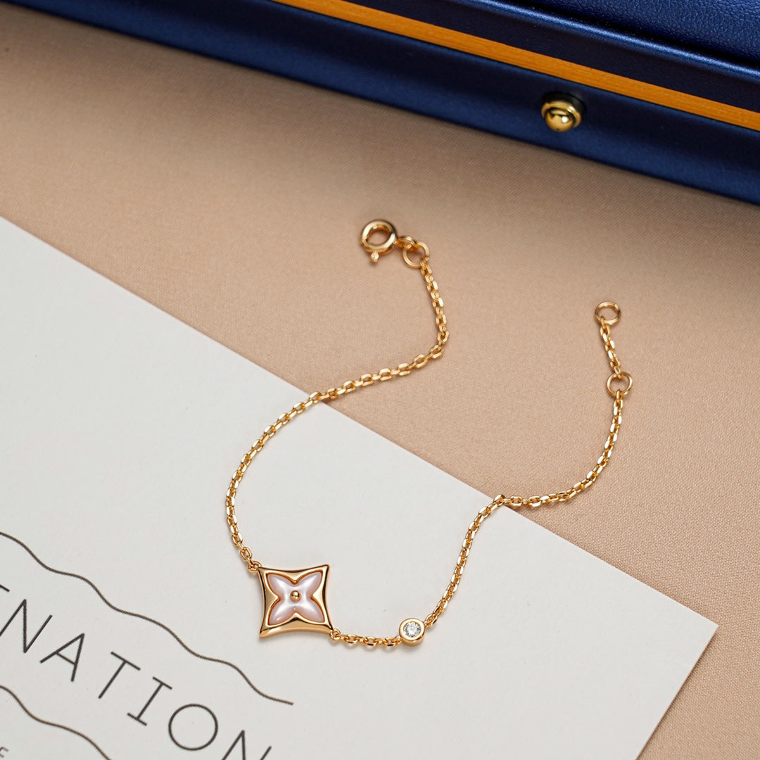 [Amore]STAR 1 DIAMOND PINK GOLD BRACELET