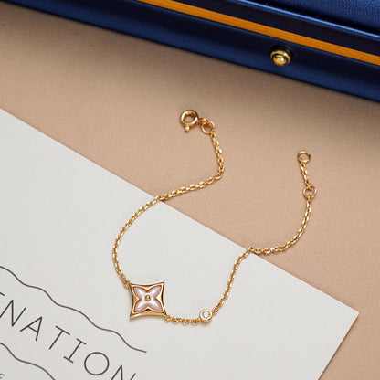 [Amore]STAR 1 DIAMOND PINK GOLD BRACELET