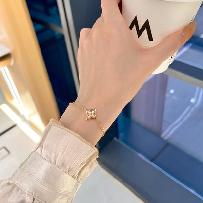 [Amore]STAR 1 DIAMOND PINK GOLD BRACELET