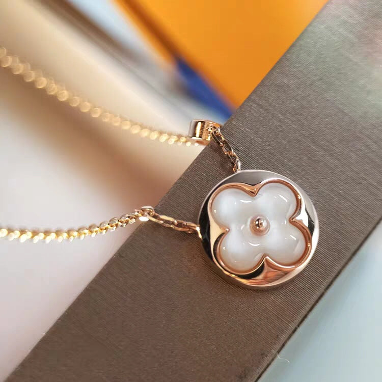 [Amore]SUN MOP GOLD 1 DIAMOND NECKLACE