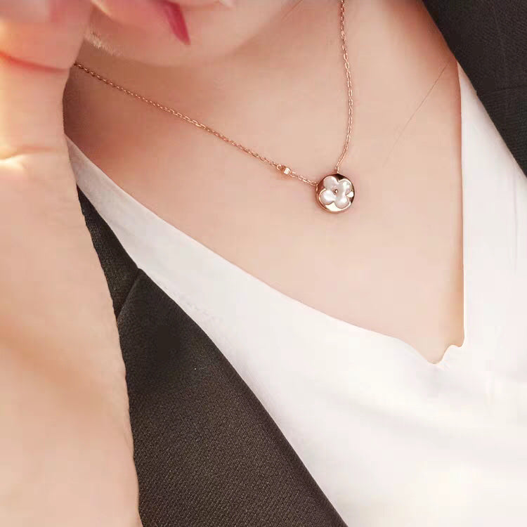 [Amore]SUN MOP GOLD 1 DIAMOND NECKLACE