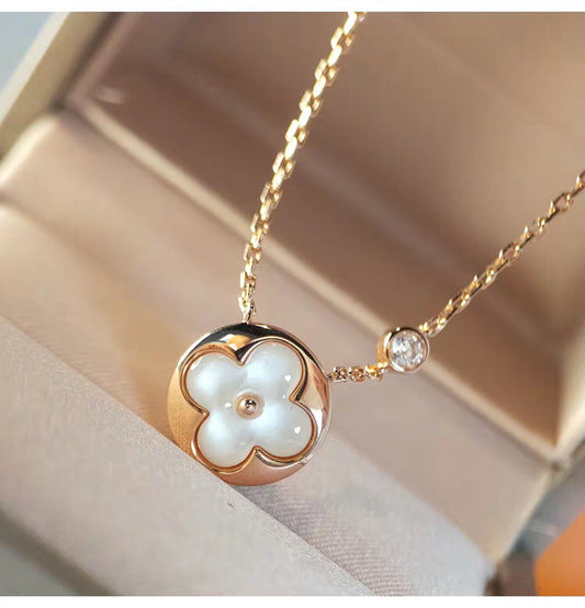 [Amore]SUN MOP GOLD 1 DIAMOND NECKLACE
