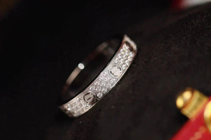 [Amore]LOVE RING 3.6MM DIAMOND PAVED