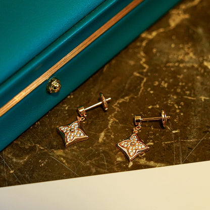 [Amore]STAR DIAMONDS EARRINGS GOLD