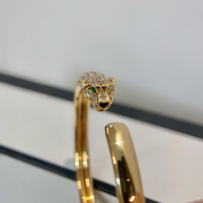 [Amore]PANTHERE GOLD DIAMOND OPEN BRACELET