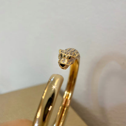 [Amore]PANTHERE GOLD DIAMOND OPEN BRACELET