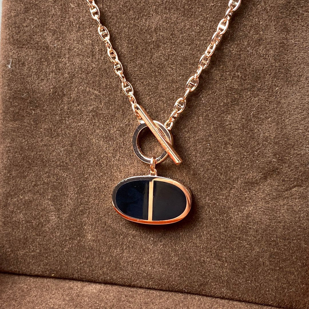 [Amore]CHAINE VERSO BLACK CERAMIC NECKLACE