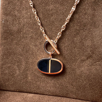 [Amore]CHAINE VERSO BLACK CERAMIC NECKLACE