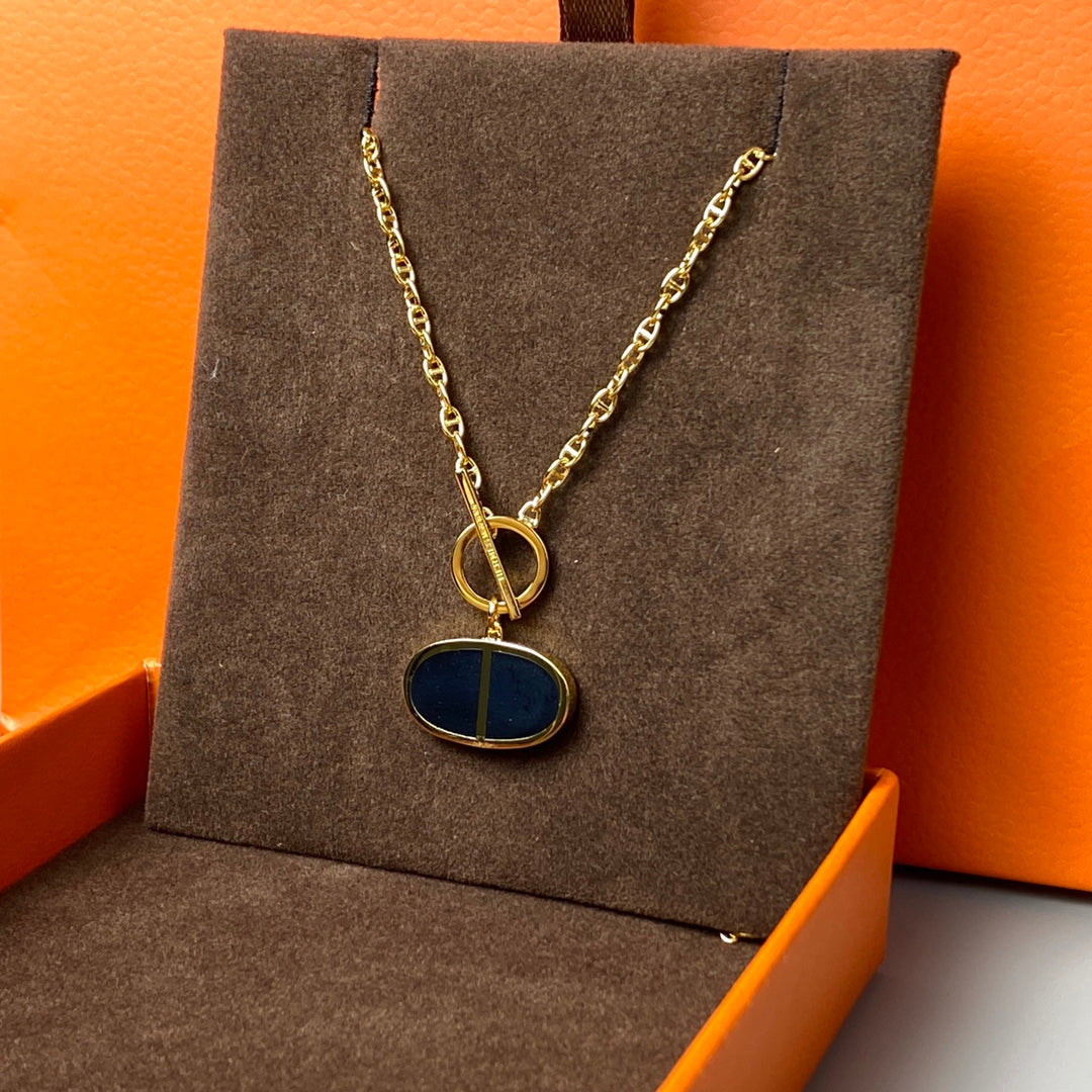[Amore]CHAINE VERSO BLACK CERAMIC NECKLACE