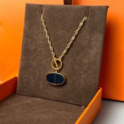 [Amore]CHAINE VERSO BLACK CERAMIC NECKLACE