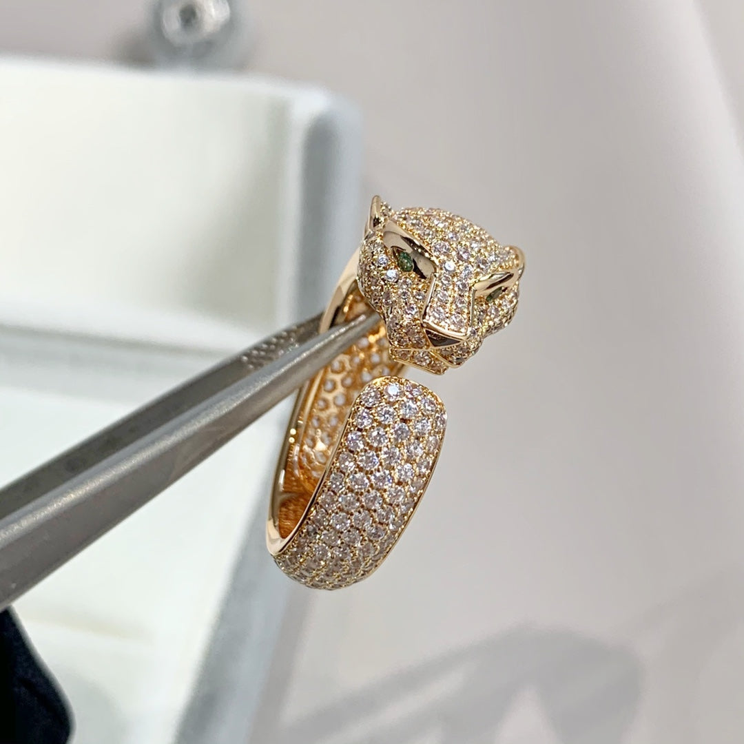 [Amore]PANTHERE PINK GOLD DIAMOND RING