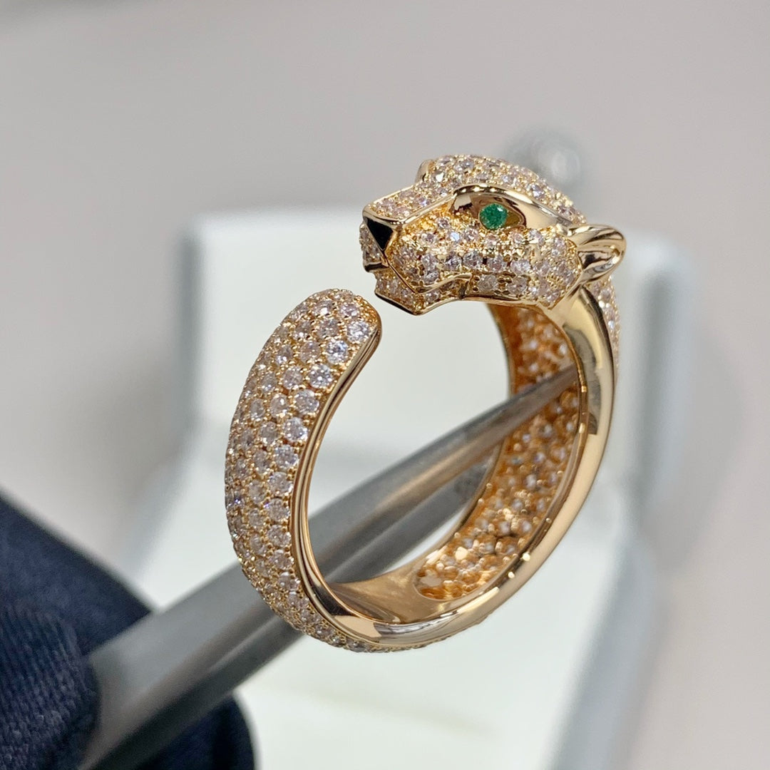 [Amore]PANTHERE PINK GOLD DIAMOND RING