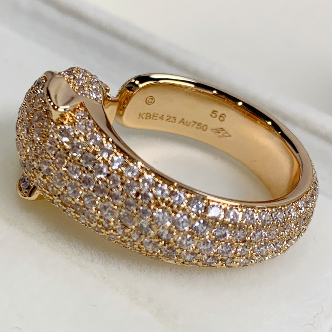 [Amore]PANTHERE PINK GOLD DIAMOND RING
