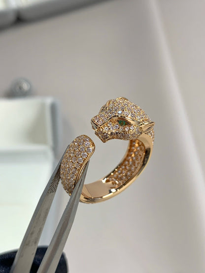 [Amore]PANTHERE PINK GOLD DIAMOND RING