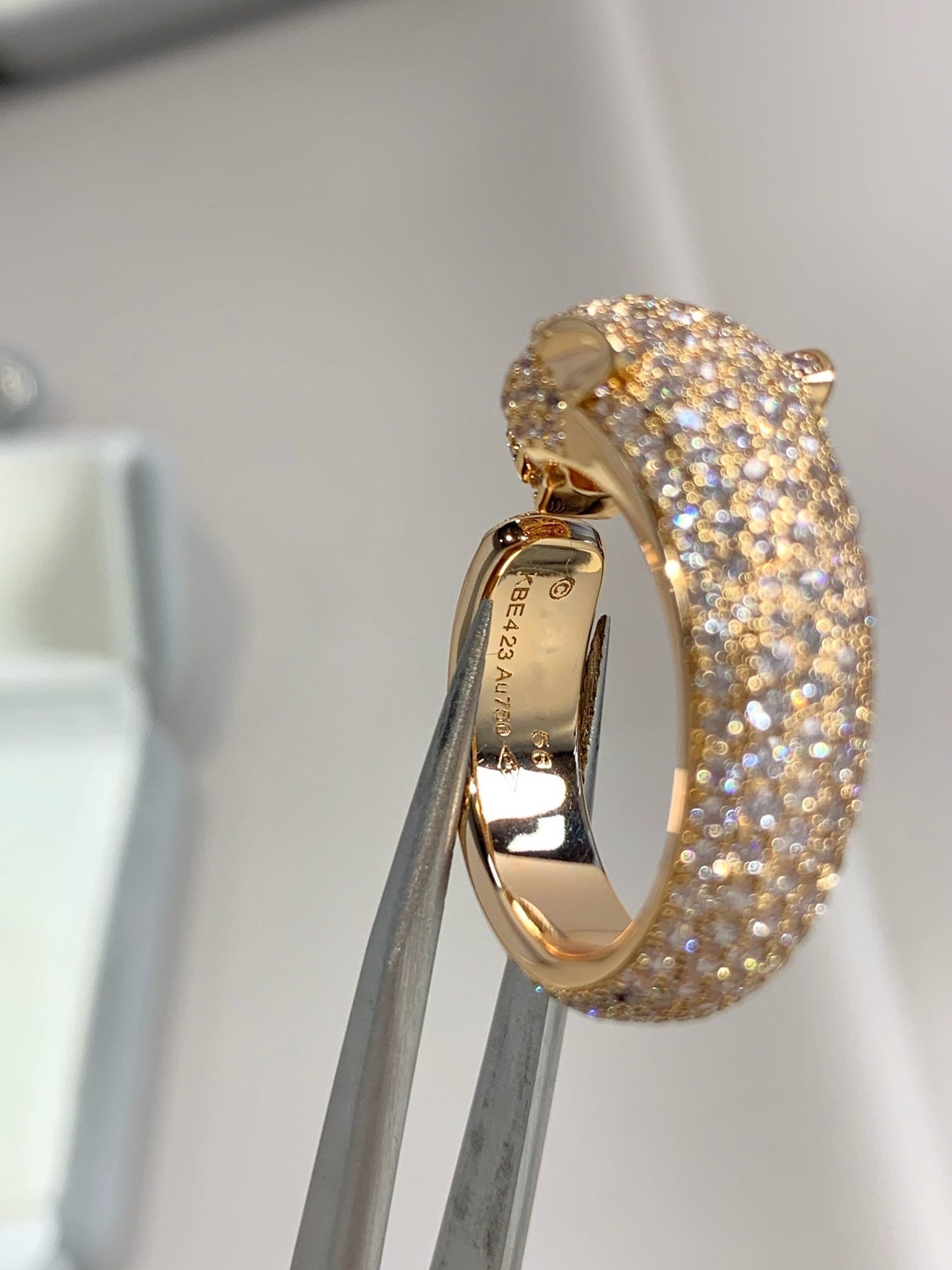 [Amore]PANTHERE PINK GOLD DIAMOND RING