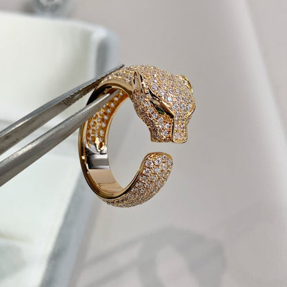 [Amore]PANTHERE PINK GOLD DIAMOND RING