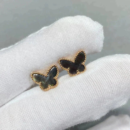 [Amore]BUTTERFLY DARK MOP  EARRINGS
