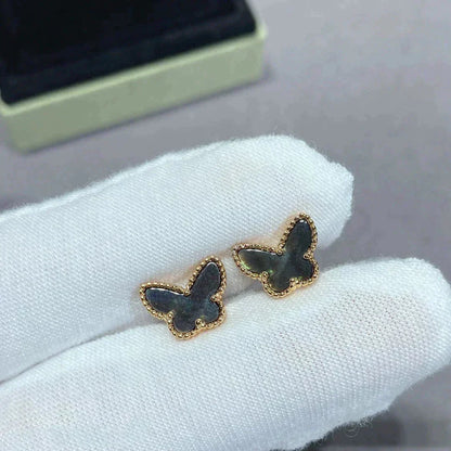 [Amore]BUTTERFLY DARK MOP  EARRINGS