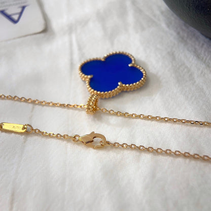 [Amore]CLOVER 25MM NECKLACE TURQUOISE ROSE GOLD