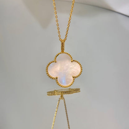 [Amore]CLOVER 25MM MOP LARGE PENDANT NECKLACE