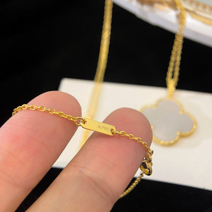 [Amore]CLOVER 25MM MOP LARGE PENDANT NECKLACE