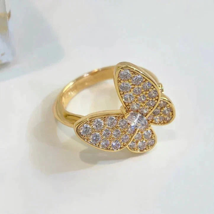 [Amore]BUTTERFLY DIAMOND RING