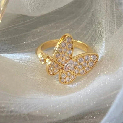 [Amore]BUTTERFLY DIAMOND RING
