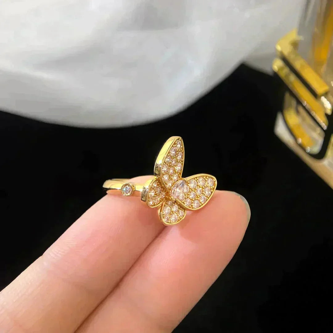 [Amore]BUTTERFLY DIAMOND RING