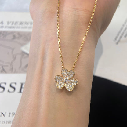 [Amore]FLOWER DIAMOND NECKLACE