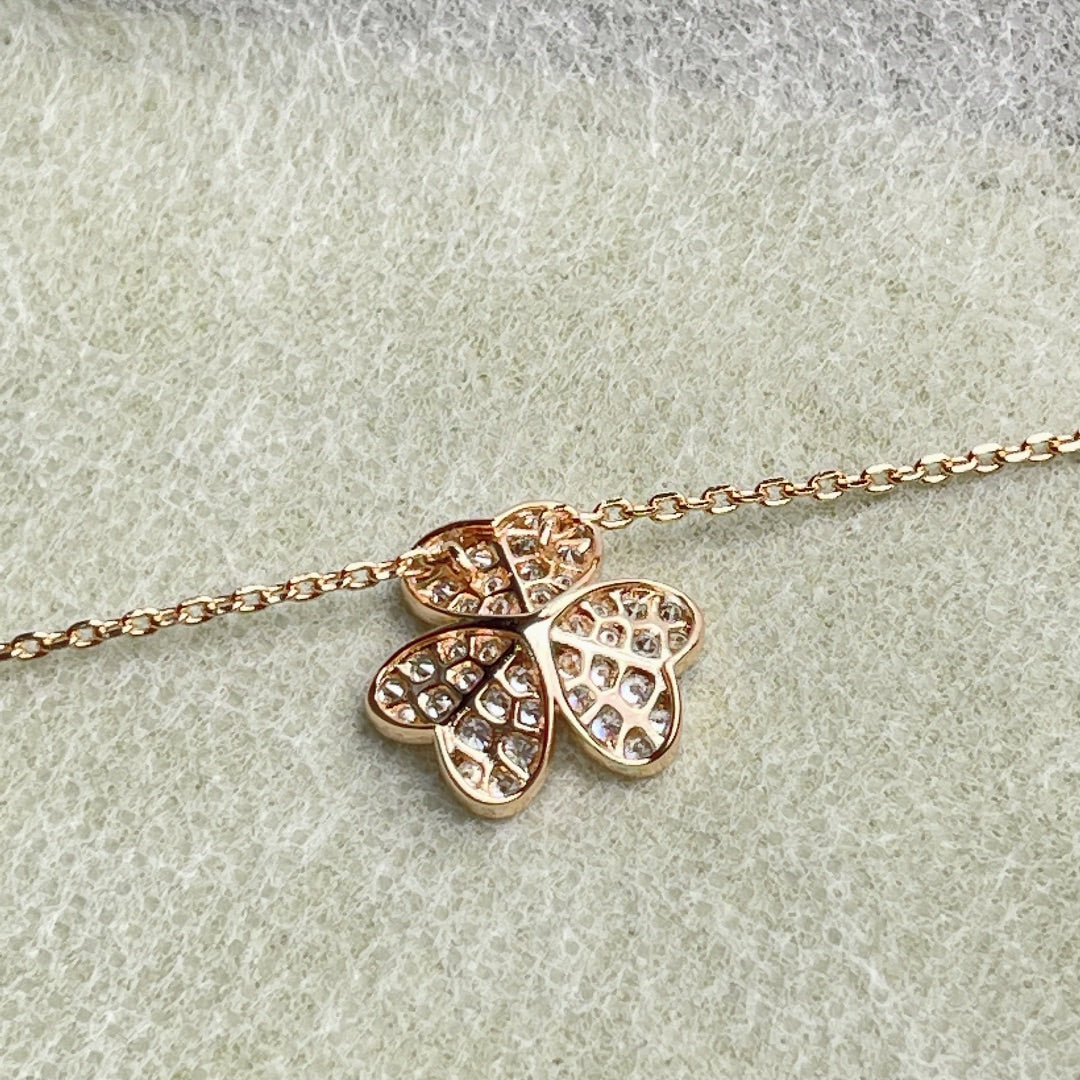 [Amore]FLOWER DIAMOND NECKLACE